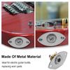 MAXCHEER 1/4" Oval Guitar Jack 6.35mm Output Input Plug Socket for Mono Electric Guitar (Chrome)