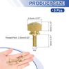 sourcing map 5Pcs Brass Knurled Thumb Screws, M3x8mm Shoulder Bolts Stepped Grip Knobs Fasteners Solid Brass Diamond Knurled Thumb Screws Knobs for Electronic, Mechanical