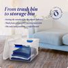Homz 66 Qt Multipurpose Stackable Storage Bin with Latching Lids, Clear (2 Pack)