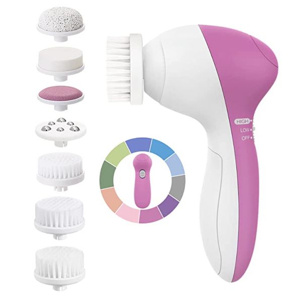 BLUE Pixnor P2017 7-in-1 Beauty Care Massager cleaning Great Mother's Day Gift