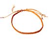 Mens Orange Tribal Surfer Handmade Cotton Macrame Adjustable Anklet.