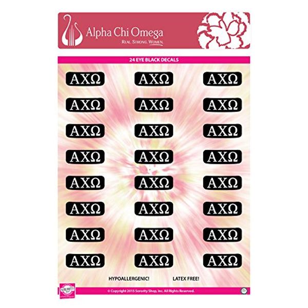 Alpha Chi Omega - Sticker Sheet - Eye Black Decals