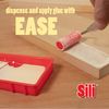 Sili Glue Roller with Tray for Arts, Crafts, Woodworking & Large Projects, Red