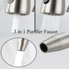 Kitchen Faucet W/ Drinking Water Faucet, High Arc Pull Down 3-Way Kitchen Faucet