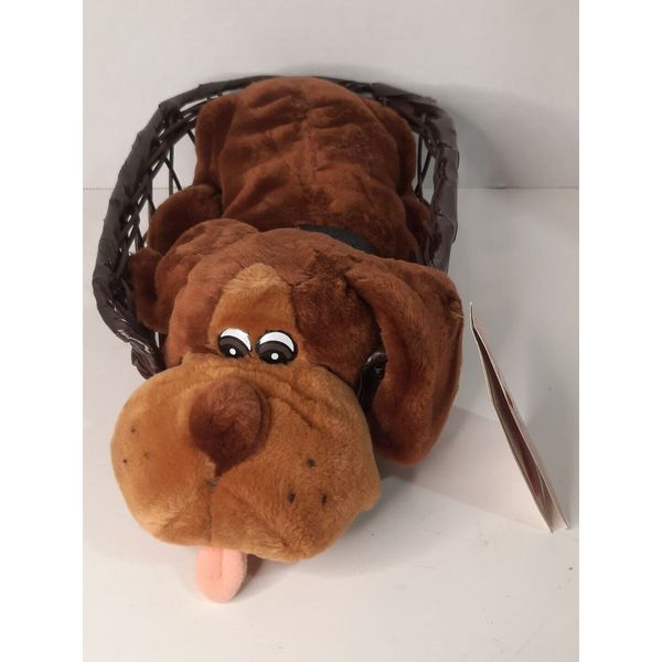 RARE!! NEW!! Animal Playthings Inc. Kennel Club Brown Dog 1986 Plush NOS!!