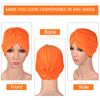 SATINIOR 16 Pieces Stretch Turbans Chemo Head Wraps Polyester Head Beanie Cover para Mujer Turbantes for Women(Chic Color)