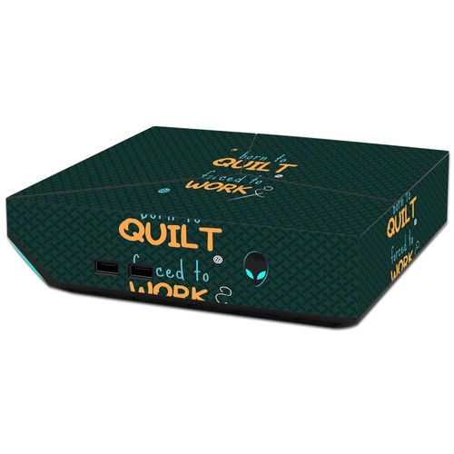 MightySkins Skin Compatible with Alienware Steam Machine - Born to Quilt | Protective, Durable, and Unique Vinyl Decal wrap Cover | Easy to Apply, Remove, and Change Styles | Made in The USA