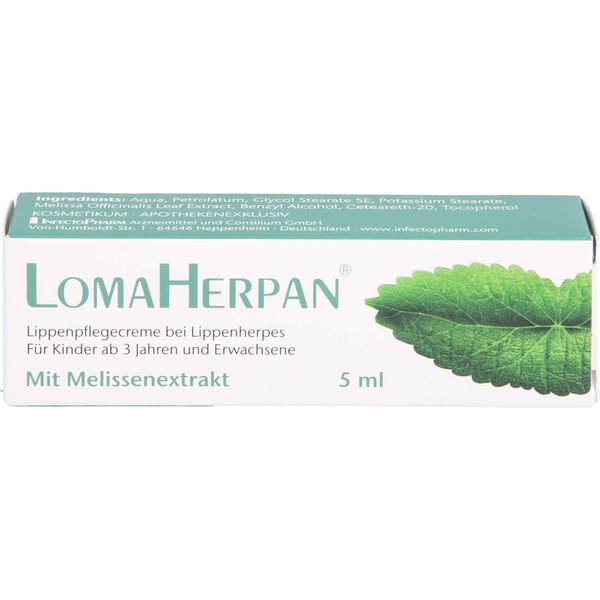 LomaHerpan Lippenpflegecreme mit Melissenextrakt, 5 ml