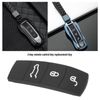 EMSea Car 3-Button Remote Key Rubber Pad Compatible with Cayenne/Compatible with Macan Auto Remote Key Fob Button Pad Replacement Key Case Shell Cover Protector Black