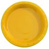 Exquisite 9 Inch. Yellow Plastic Plates - Solid Color Disposable Plates - 50 Count