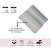 100% Cotton Gradiation Collection Machine Washable 4-Pcs Set with Runner, Gray