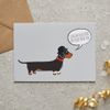 Dachshund New Job Card
