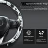 Car Steering Wheel Cover Cow Print Pattern Interior Auto Accessories Universal D