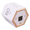 Hilitand Compact Battery Operated Flip Timer Cube Timer Magnetic Mute Function Time Management (White)