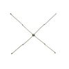 Stainless Big Game Spreader Bar X-Frame Dredge 22" with Center Pulling Point