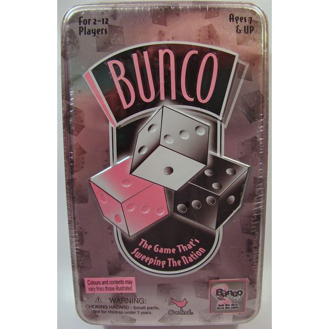 Bunco Dice Game in Tin Box