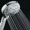 AquaSpa High Pressure 6-setting Handheld Shower Head – 6 FT Hose – Wall Bracket