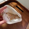miucatch Storage Pouch, Small Items, Makeup Pouch, Cosmetics Bag, Small, Petite, Square, Compact, Gift, orange