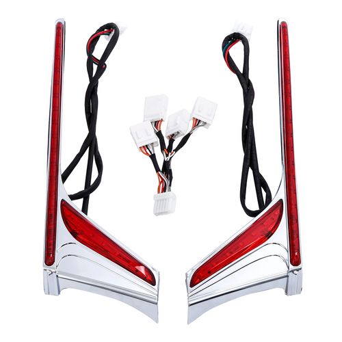 TCMT Rear LED Lights Vertical Strip Fit For Honda GL1800 GL 1800 2012-2017 F6B 13-16 (Rear Light Strips)