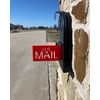 US MAIL Mailbox Flag Kit – Large Red Replacement Flag for Brick & Stone Mailboxes, ASA UV & Weather-Resistant Plastic, Universal Front Mount, 4.02” x 2.27” x 0.59”, USPS Compatible