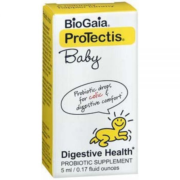 BioGaia Protectis Baby Digestive Health Lactobacillus Probiotic Supplement Drops - 5ml 4 Pack, 4 Bottles, Tablets