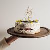 KNOP "1/2" Wooden Cake Topper, 6 Months