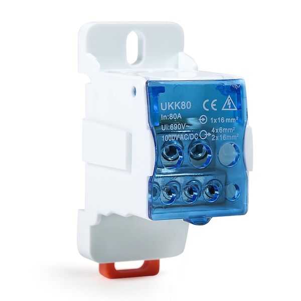 Distribution Box, Din Rail Terminal Block Distribution Box Electric Wire Connector Universal Power Junction Box