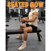 Fitarc Double D Row Handle,V Handle Close Grip Cable Attachment,T bar row attachments,Pulldown Attachment V Bar Handle to Training Your Back and Arms