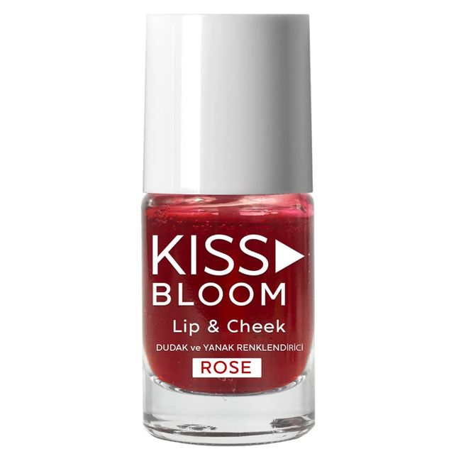 KISS & BLOOM Doğal Görünümlü Dudak ve Yanak Renklendirici Lip & Cheek Rose 11 ml