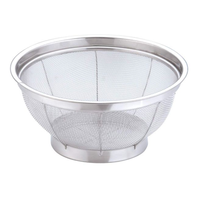 Endoshoji TKG NEW AZL4322 Commercial Mammoth Shallow Colander, 8.9 inches (22.5 cm), Stainless Steel