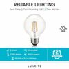 Luxrite G25 LED Edison Globe Bulb Dimmable 2700K 550lm E26 Base (6-Pack)