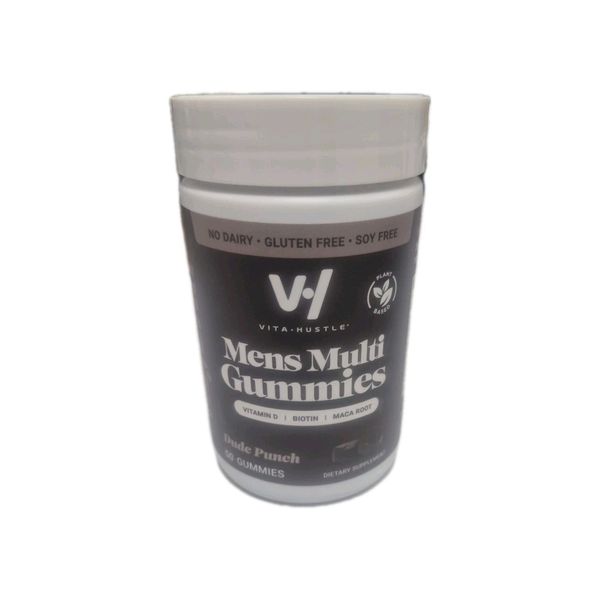 Vita Hustle Men’s Multi Gummies Dude Punch Flavor - 50 Gummies