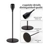 Metal Candle Holders Set, Tall Taper Candlestick Holder (3 Pack)