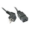Lindy IEC-Netzkabel 320C19-Schuko 2m 30344, schwarz