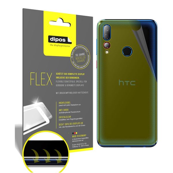 2x Screen Protector HTC Desire 19 Plus back Protective Film covers 100% dipos