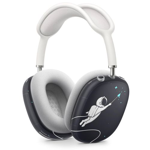 DesignSkinz - Skin Decal Protective Scratch Resistant Vinyl Wrap - Compatible with AirPods Max Headphones - Cute Cartoon Astronaut in Space V2