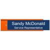 Name Plate Holders - Bright Colors - 10" x 2" (Orange Peel)