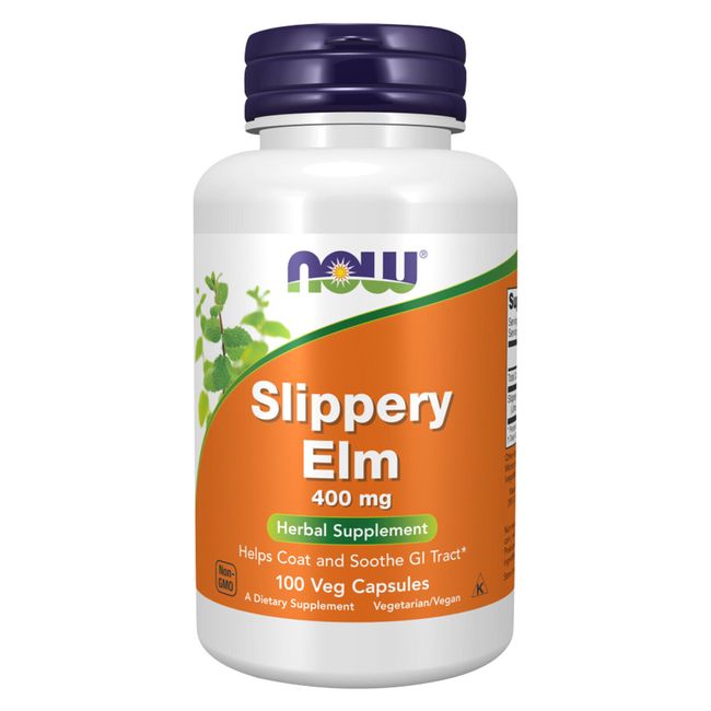 NOW FOODS Slippery Elm 400 mg - 100 Veg Capsules