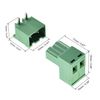 sourcing map 2-Pin 5.08mm Pitch Right Angle PCB Screw Terminal Block Connector 10 Sets
