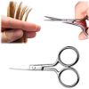 Facial Hair Scissors Small Scissors, Professional Small Ear Nose Hair Small Round Ended Scissors Stainless Steel Straight Tip Scissor for Eyebrows, Nose, Facial, Beard, Eyelash, Moustache