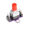 JESSINIE 10Pcs CJMCU-010 Self-Locking Switch Module DC 12V Double Row Switch with Self-Locking Switch Button Module Board
