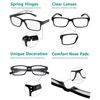 Eyekepper Spring Hinges Vintage Reading Glasses Men Readers Black