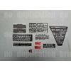 1983 atc 200x 10pc decals warning kit stickers graphics Trike frame labels 83'