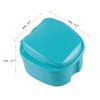 Coolrunner Denture Case with Strainer, Portable, Blue, Adult, 1 Count