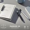 Parker IM Ballpoint Pen | Brushed Metal | Medium Point Blue Ink Refill
