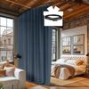 Room Divider Curtains with Ceiling Track, 95% Blackout Heavy Track Ceiling Curta