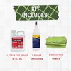 Tile Grout Sealer Kit: Grout Sealer Tile Joint Protector w/ Brush Tip & 2 Towels