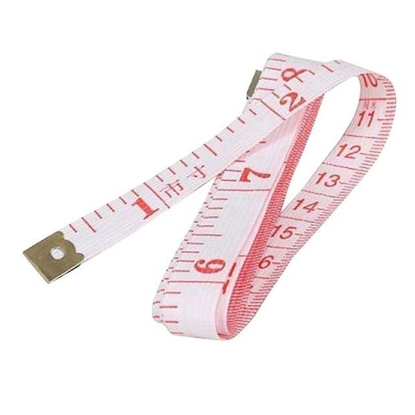 1.5M 60" Soft Plastic Ruler Tailor Cloth Body Measure Measuring Flat Tape White