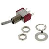 C & K COMPONENTS 7211SYCQE Toggle Switch,RIGHT ANGLE,DPDT,ON-ON-ON,PC TAIL Terminal,TOGGLE BAT,PCB Hole Count:6 (1 piece)