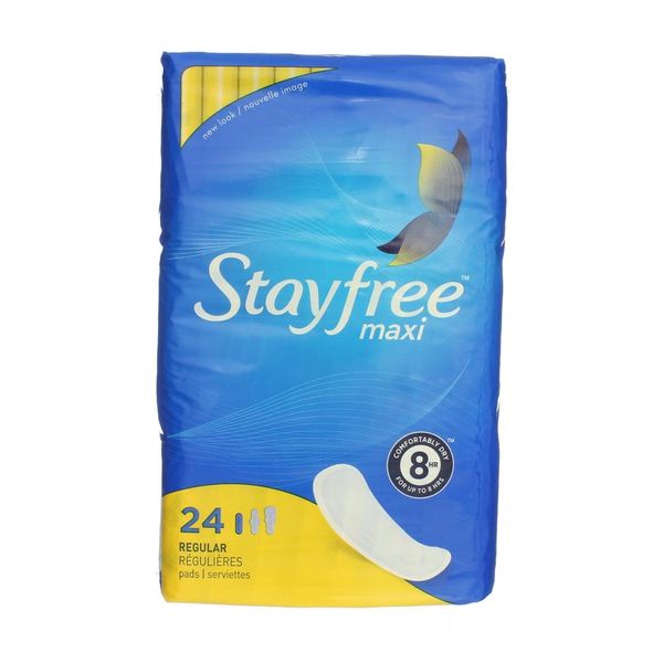 Stayfree Maxi Pads 24ct Regular